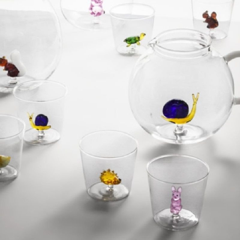 ICHENDORF Collection Animal Farm Design Alessandra Baldereschi gobelet timbale verre tortue