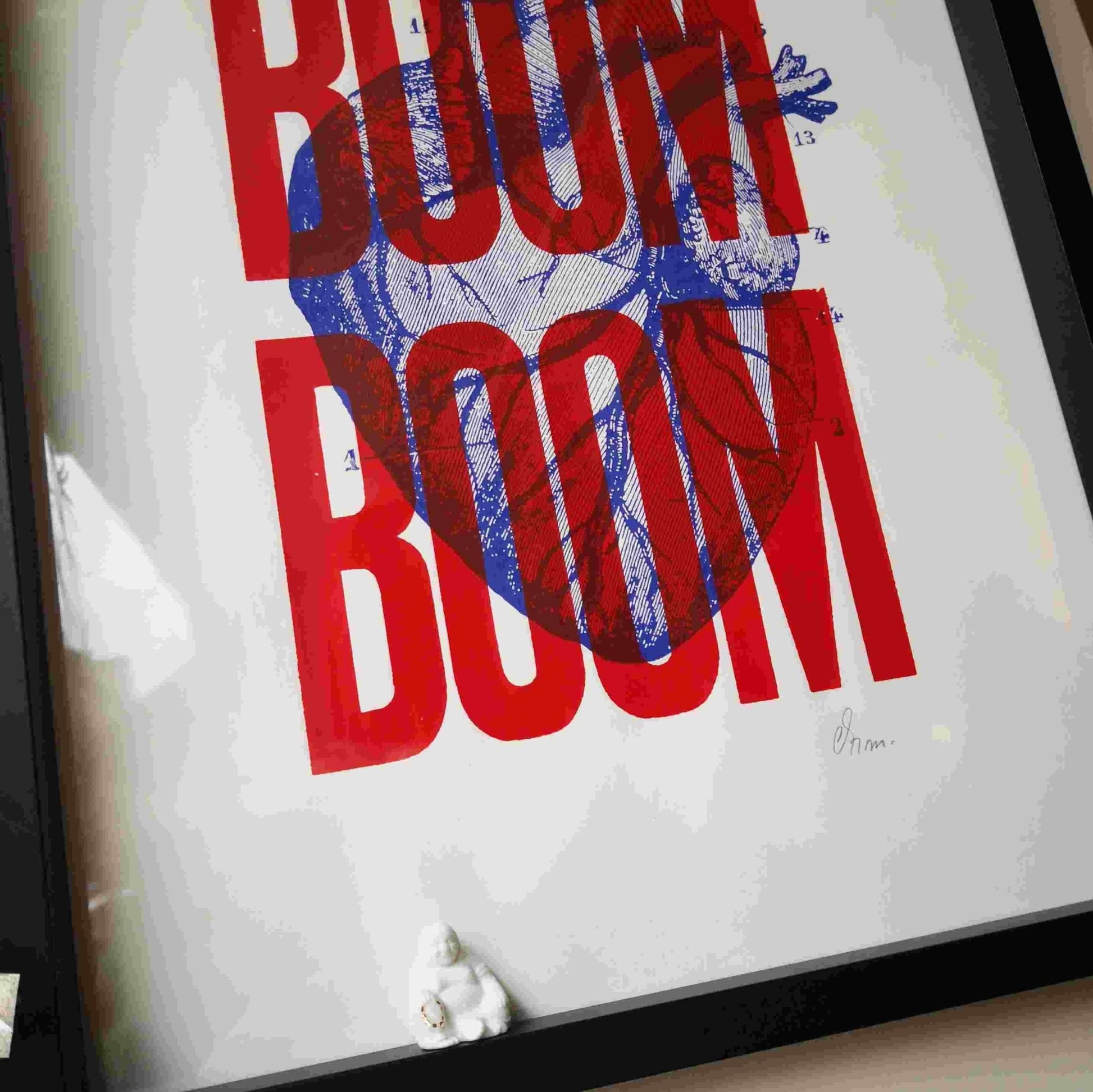 Pappus Editions - Affiche Boom Boom rouge 30x40