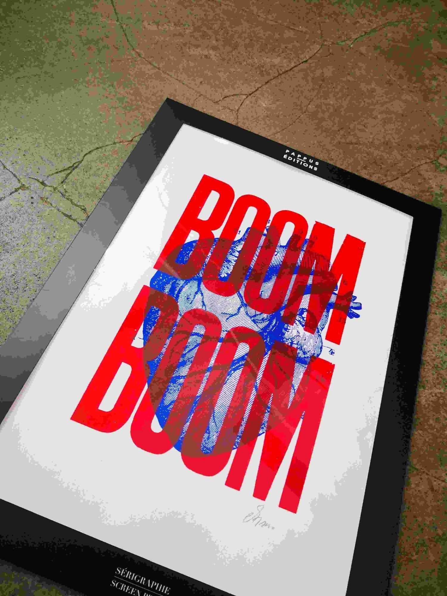 Pappus Editions - Affiche Boom Boom rouge 30x40