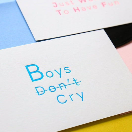 Pappus Editions - Carte Boys don't cry