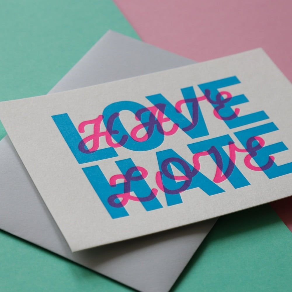 Pappus Editions - Carte Hate Love