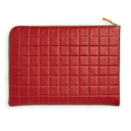 CARRE ROYAL Pochette matelassée ordinateur noir