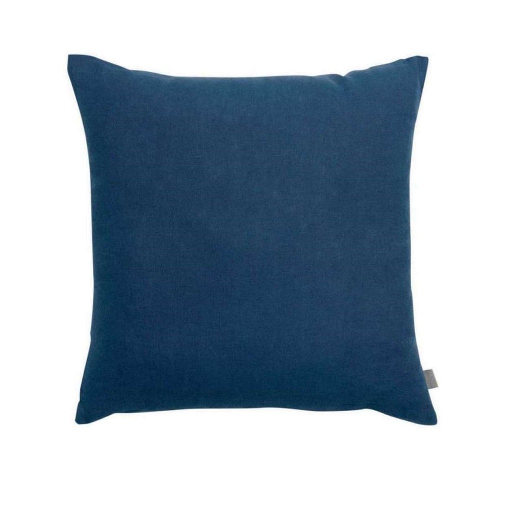 vivaraise coussin lin lavé zeff carre 45x45 coloris bleu touareg Fleurenplume Tours