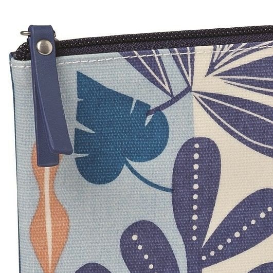 MINILABO Pochette toile cirée Tropic bleu