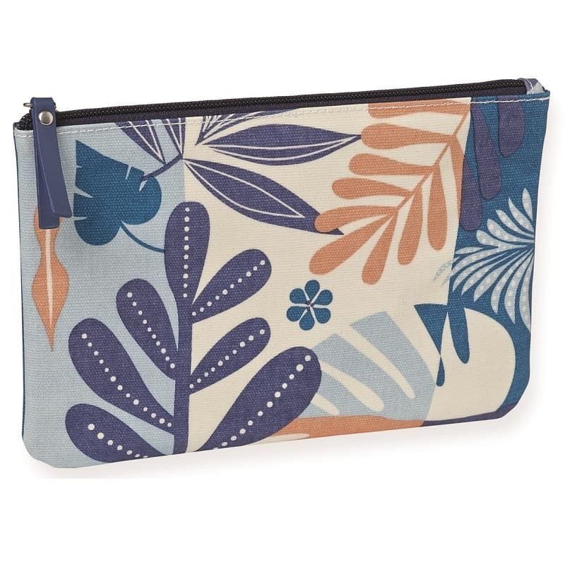 MINILABO Pochette toile cirée Tropic bleu