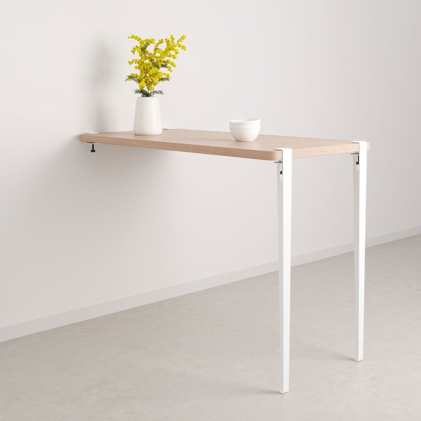 TIPTOE Pieds de table 90 cm Blanc